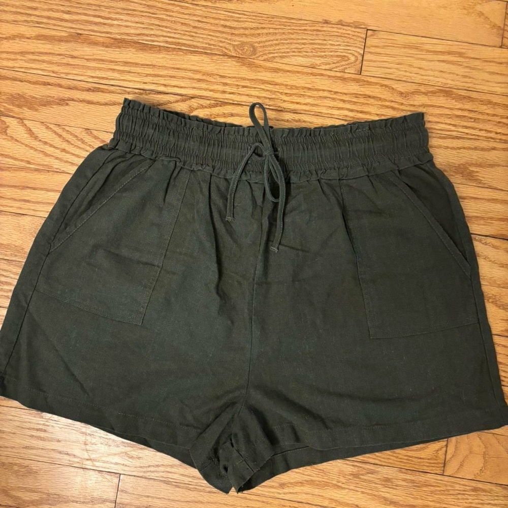Women's Olive Green Shorts